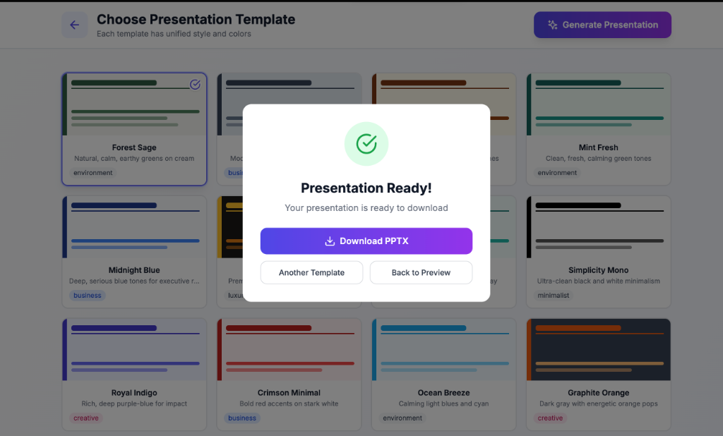 Download & Present